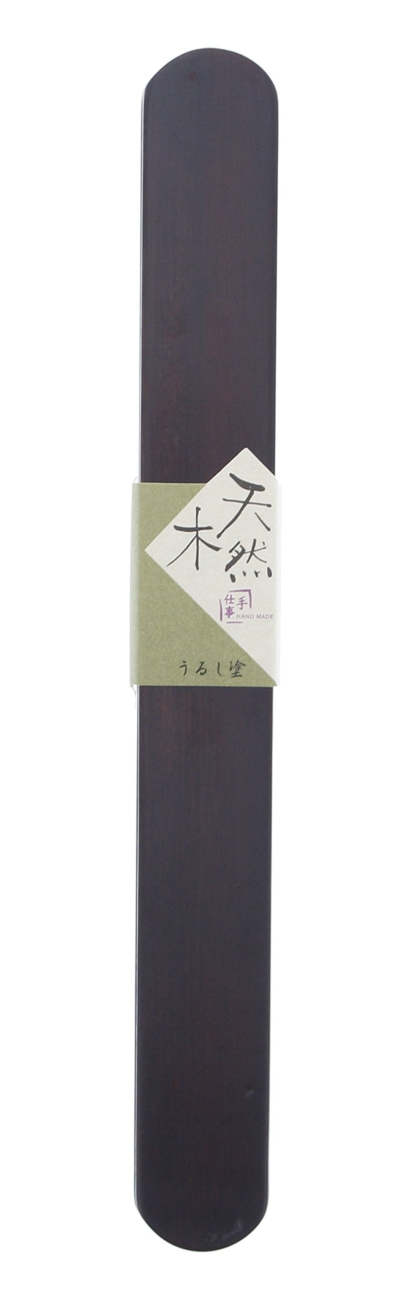 Ishida Daruma wooden lacquer chopstick case, closed view, portable protection