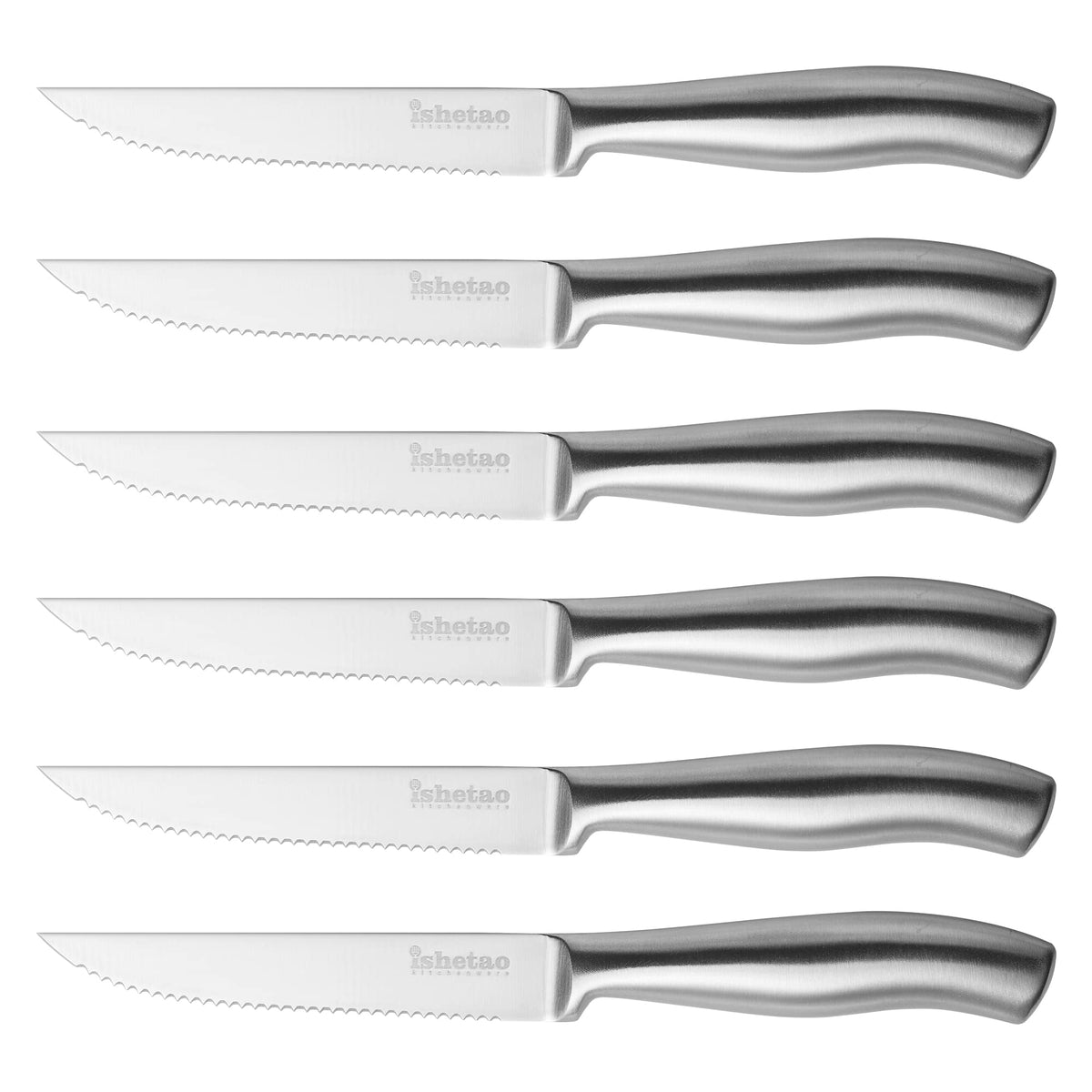 ishtao steak knife set on dining table for precise slicing
