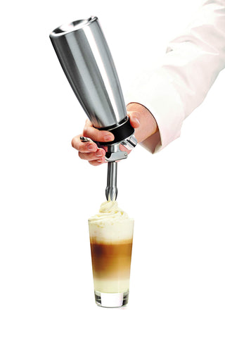 Isi North America Cream Profi Whip dishwasher-safe design for quick cleanup.