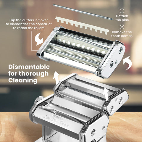 ISILER pasta maker lasagna sheets prepared for layered baking