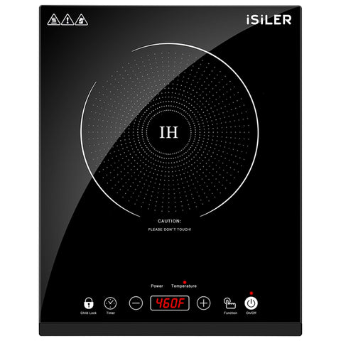 ISILER portable induction cooktop — compact design for small kitchens and dorm rooms.