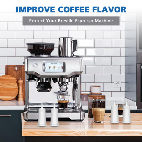 isinlive Improved espresso taste with coconut carbon filtration close-up for Breville filter.