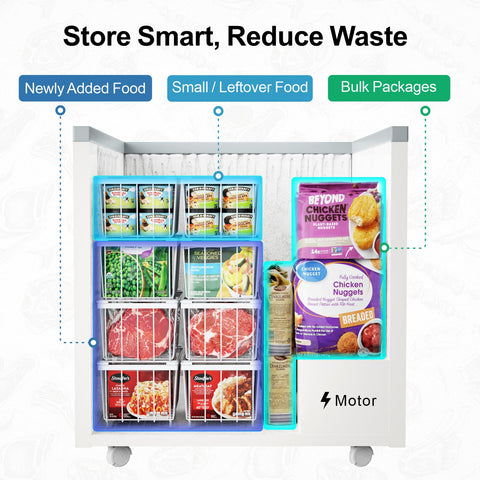 iSPECLE four-tier stack saves vertical space and keeps food orderly
