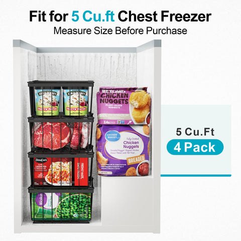 iSPECLE durable wire-frame design resists cracking for long-lasting freezer organization