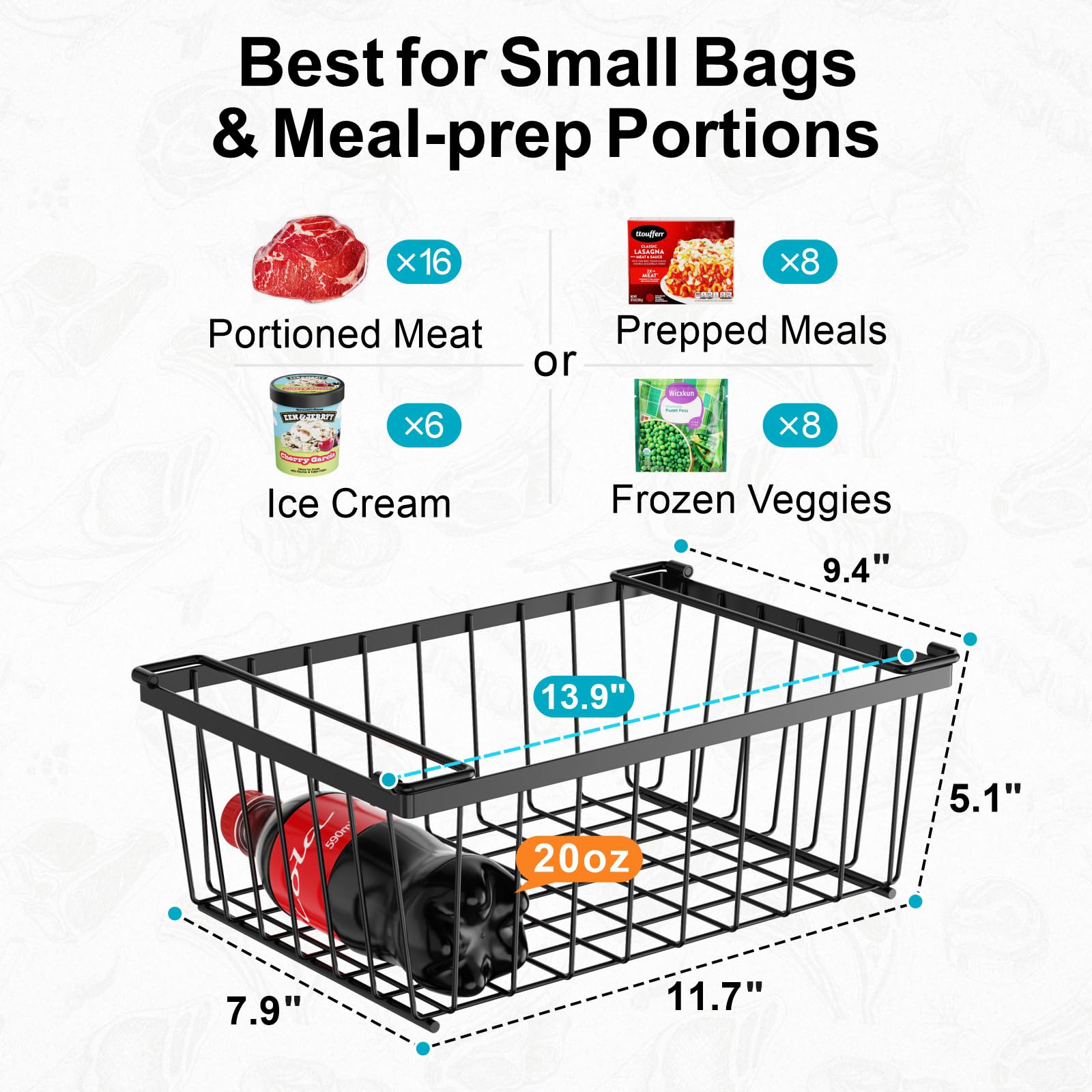 iSPECLE stack four-level bins help categorize food and improve restocking efficiency