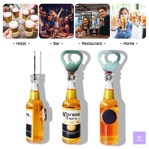 ISSAREE Corona Extra bottle opener in box packaging—gift-ready presentation