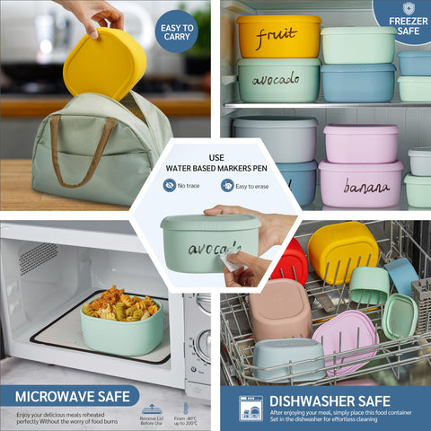 ISSEVE 1.3-oz green container with lid for sauces