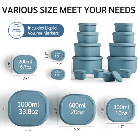 ISSEVE 20oz silicone container ideal for lunches