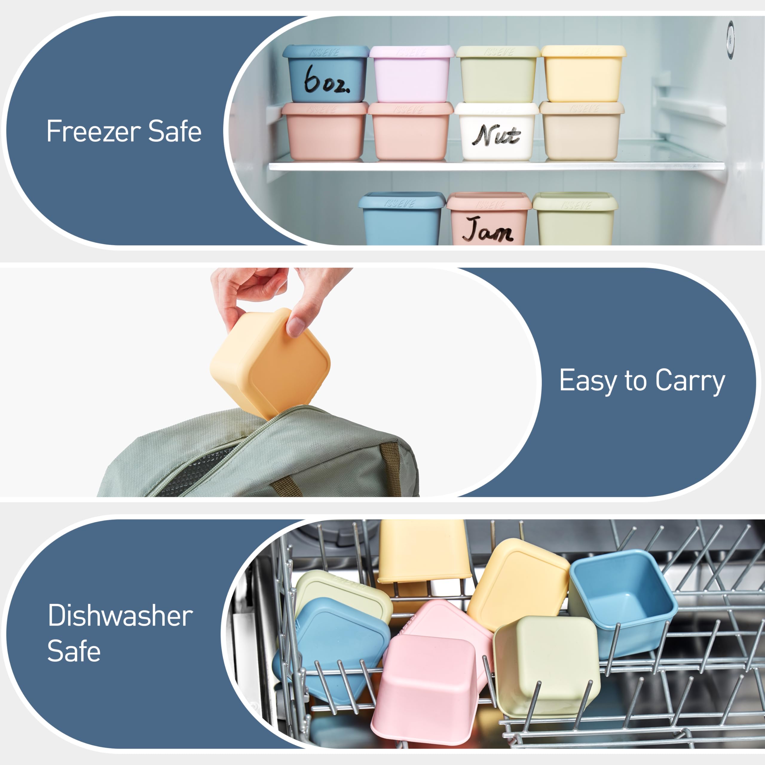 ISSEVE 4pack helps families prep lunches quickly and stay organized.