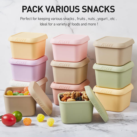 ISSEVE microwave-safe snack containers: convenient reheating for kids.