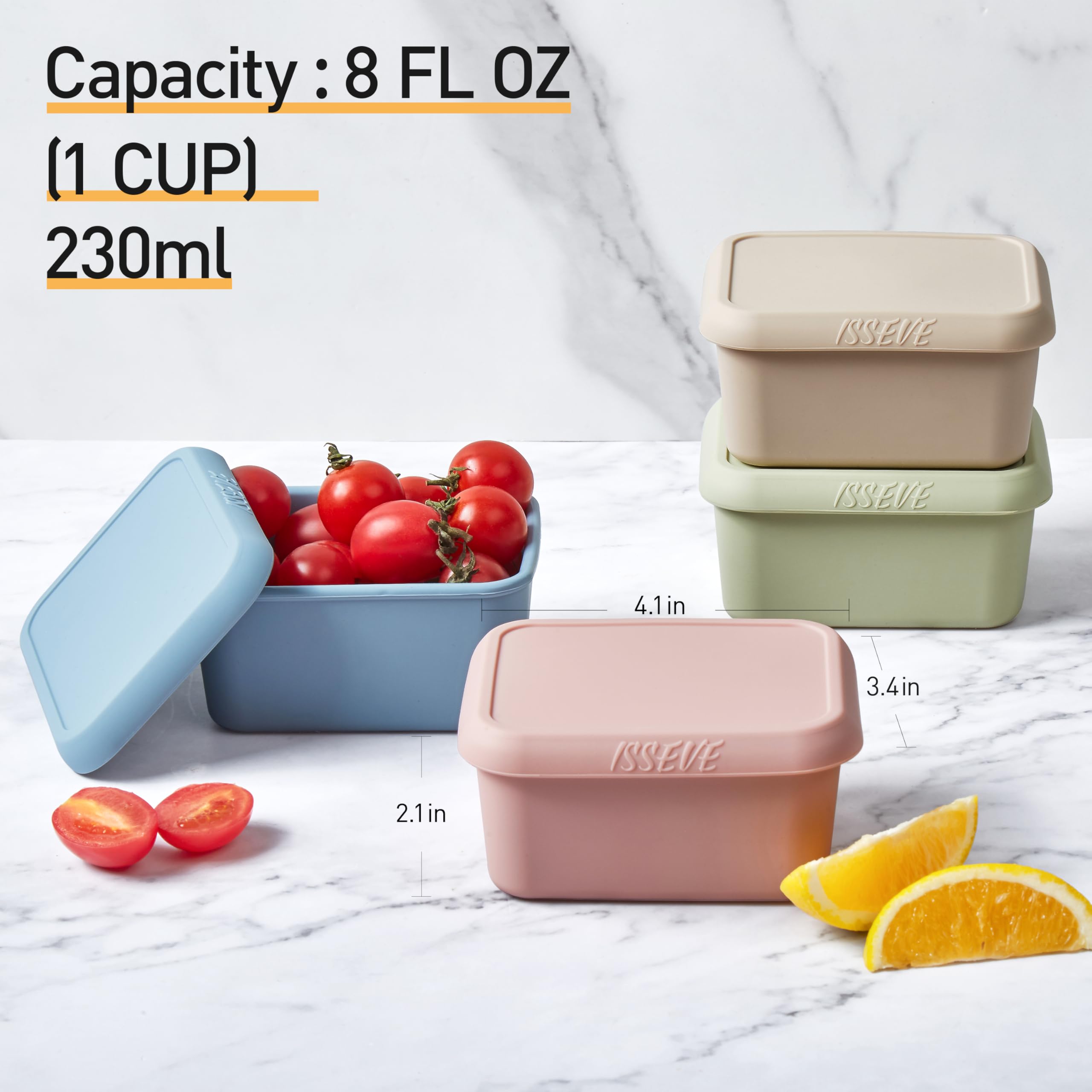 ISSEVE silicone snack container leakproof design keeps snacks contained