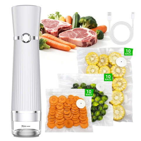 Istarziberlla vacuum sealer front view for portable sealing on the go
