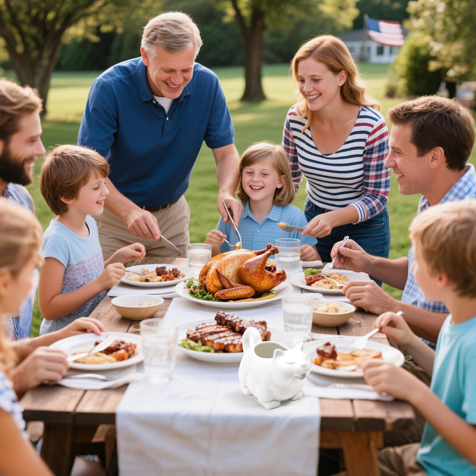 ISTOOLL holiday-ready gravy boat for Thanksgiving and Christmas.
