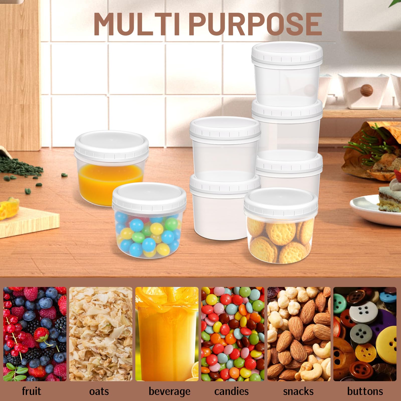ISUSSER kitchen organization containers showing compact, reusable design