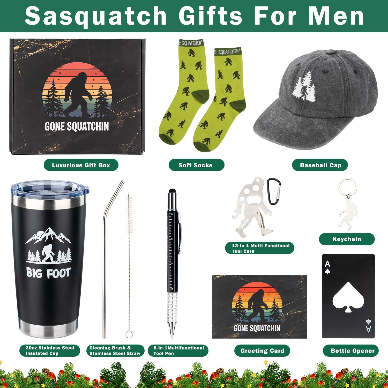 Ithmahco Gone Squatchin socks add color and comfort for adventures