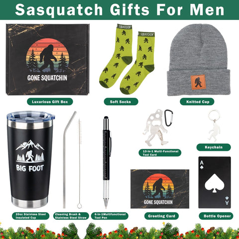 Ithmahco Gone Squatchin socks for outdoor comfort