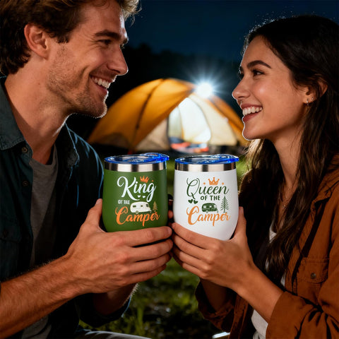 Ithmahco Happy Camper greeting card adds a personal touch to your gift