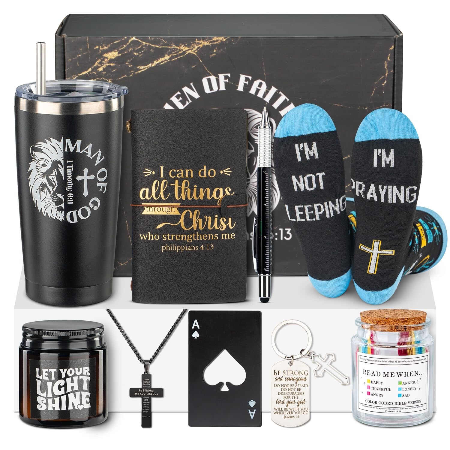 Ithmahco Man of God tumbler keeps beverages at the right temperature during daily activities