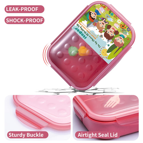 Itopor bento box includes a reusable fork for convenient meals anywhere.