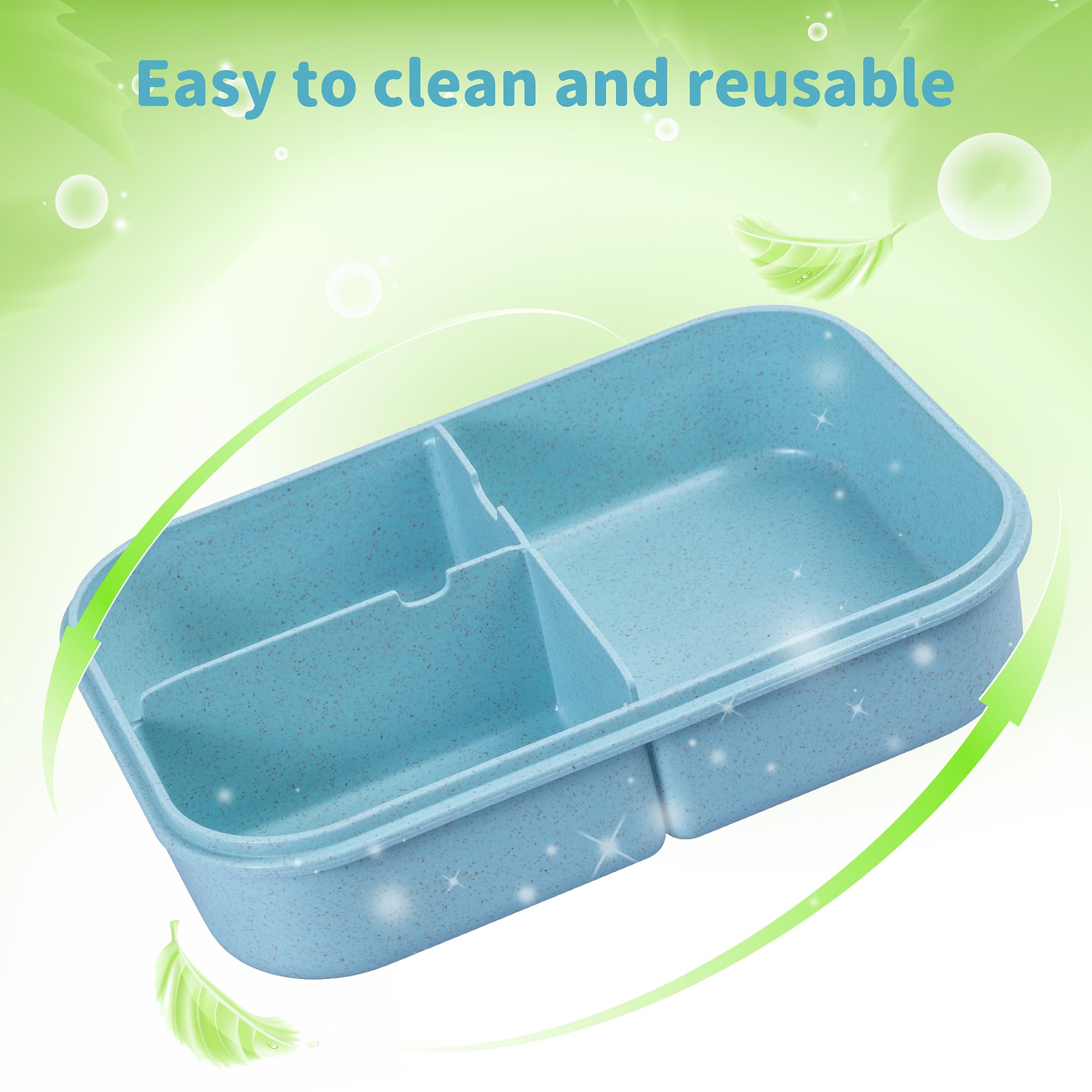 Itopor three compartment layout keeps mains, sides, and snacks organized