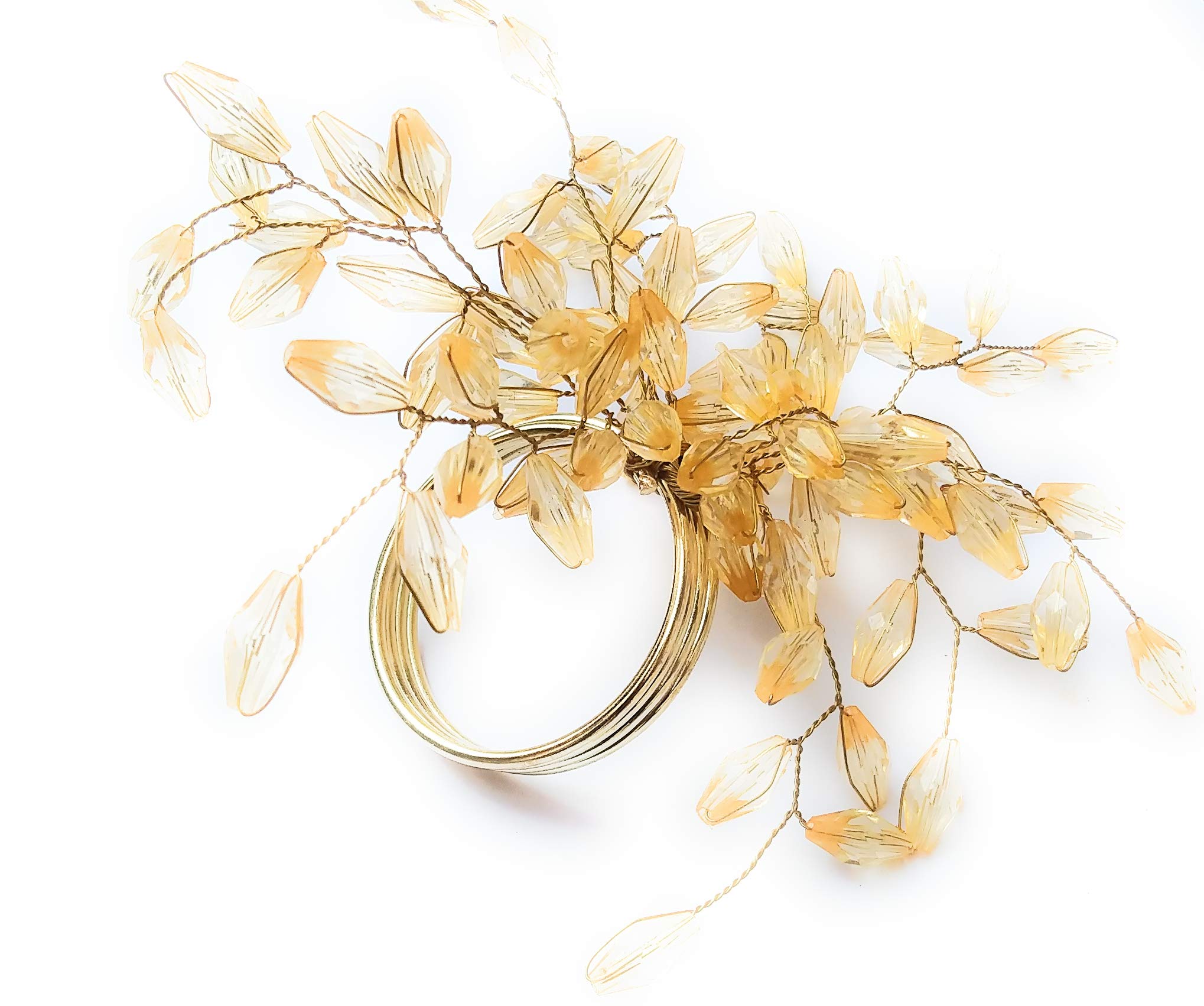 ITOS365 napkin rings material-nickel-acrylic handcrafted for festive table styling.