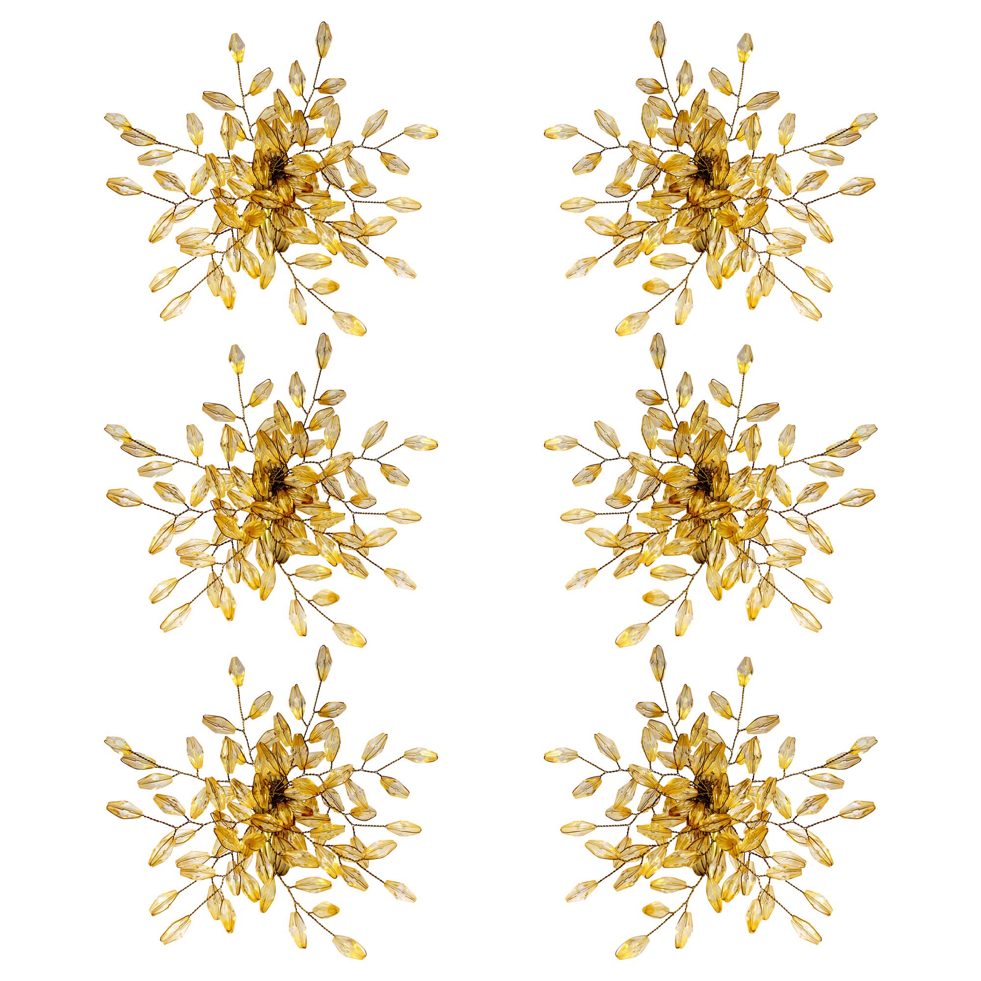 ITOS365 napkin rings leaf-gold-detail showcase nickel-plated metal and acrylic beads for durable sparkle.