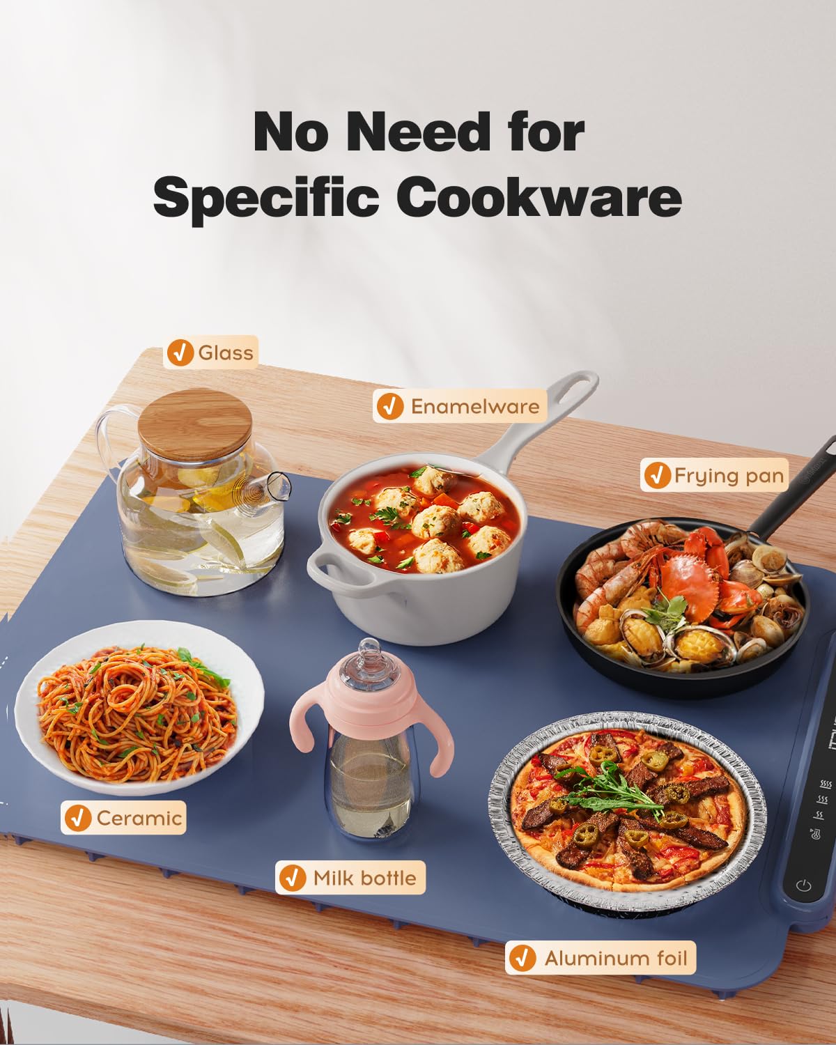 itrusou compatible with ceramic glass and metal tableware