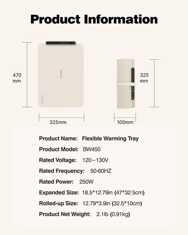 itrusou countertop protection tip with heat-insulating pad under warming mat