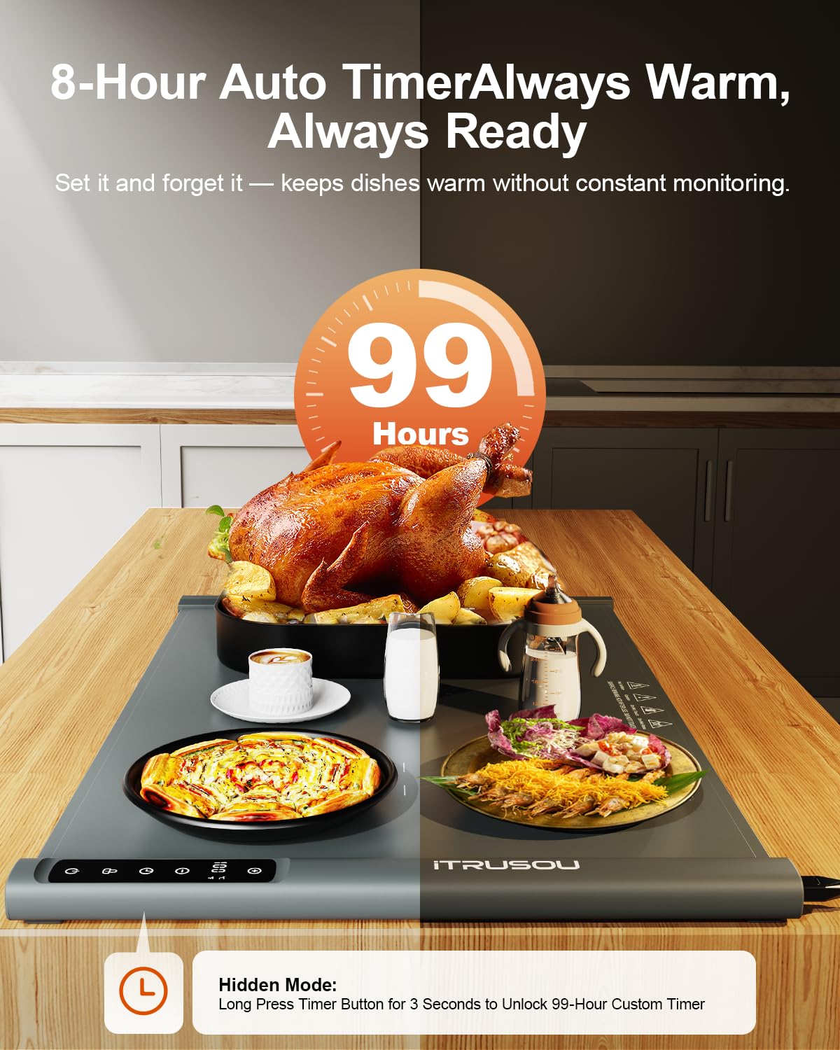 itrusou expandable panels allow larger buffet setups when needed
