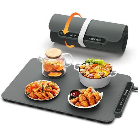 itrusou food warming mat shows even full-surface heating for consistent warmth