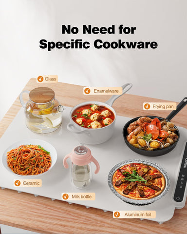 itrusou warming mat used for keeping multiple dishes warm