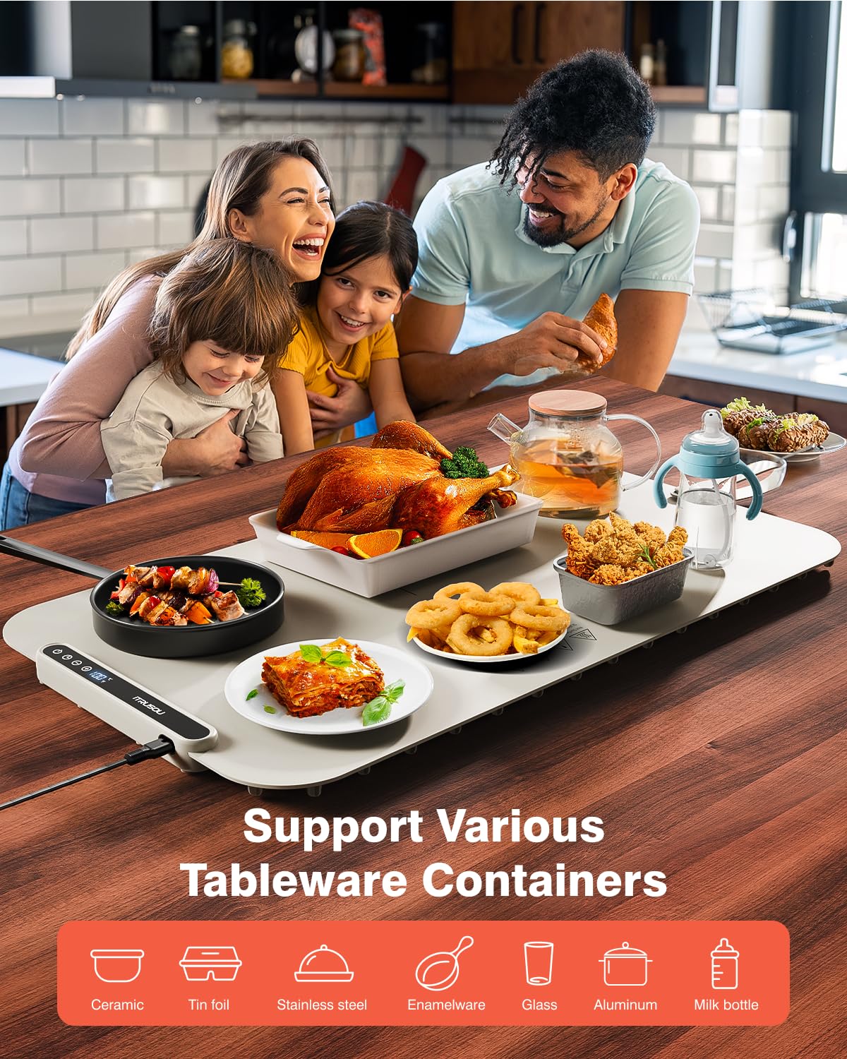 Itrusou Upgraded Silicone Material with nano-coating is easy to wipe clean