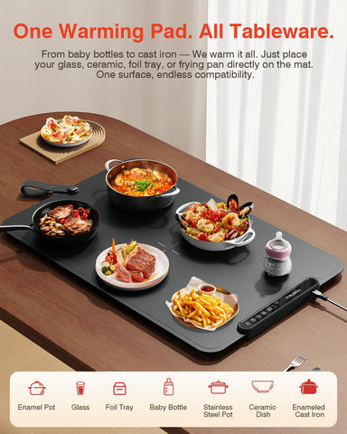 itrusou warming mat seven temperature settings cover gentle warmth to high heat