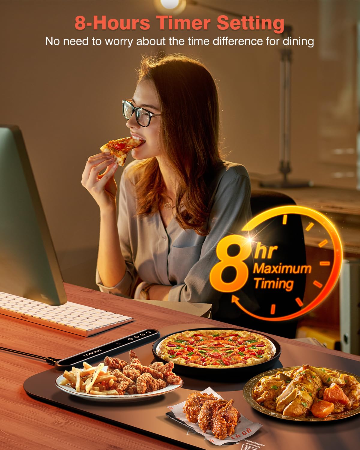 itrusou Warming Mat timer display enables flexible scheduling.