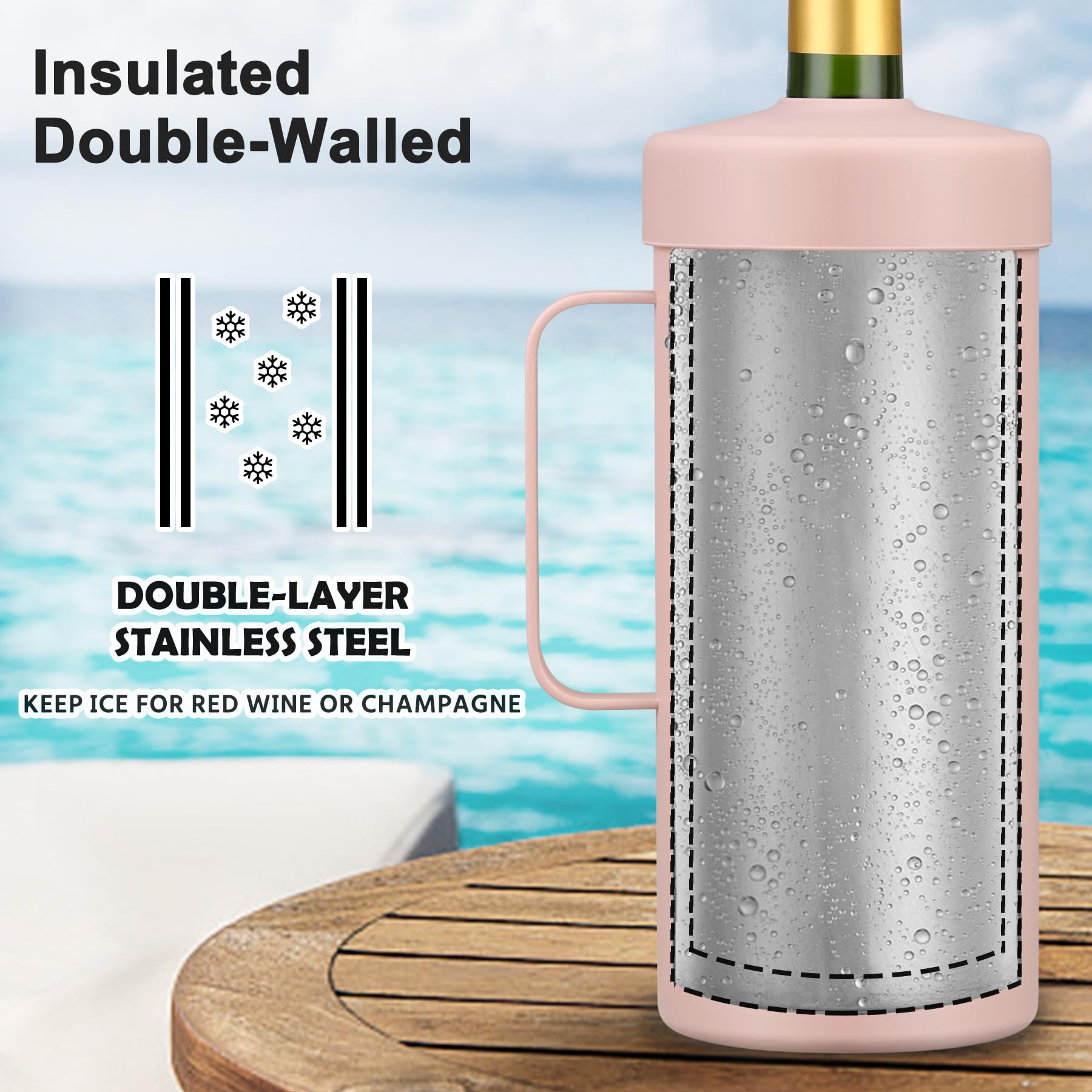 Itslife bottle insert shows the two-use design for travel.