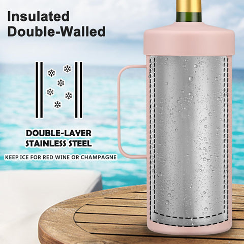 Itslife bottle insert shows the two-use design for travel.