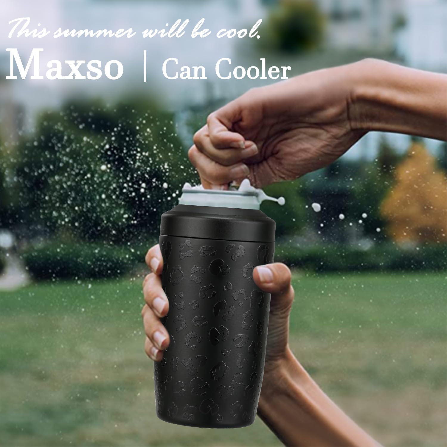Itslife 4-in-1 slim can cooler features durable stainless steel for rugged outdoor use.
