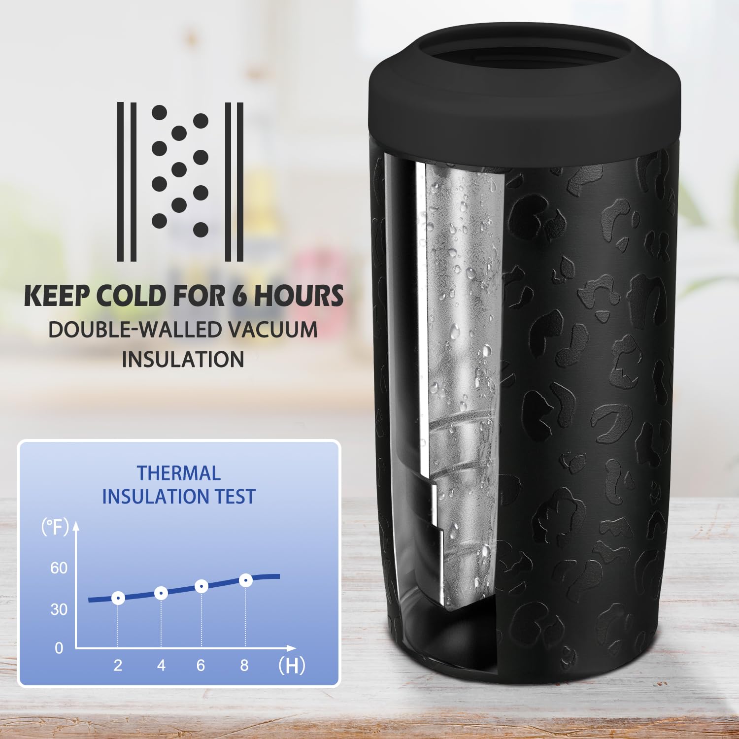 Itslife 4-in-1 slim can cooler in use at an outdoor gathering keeps beverages chilled.