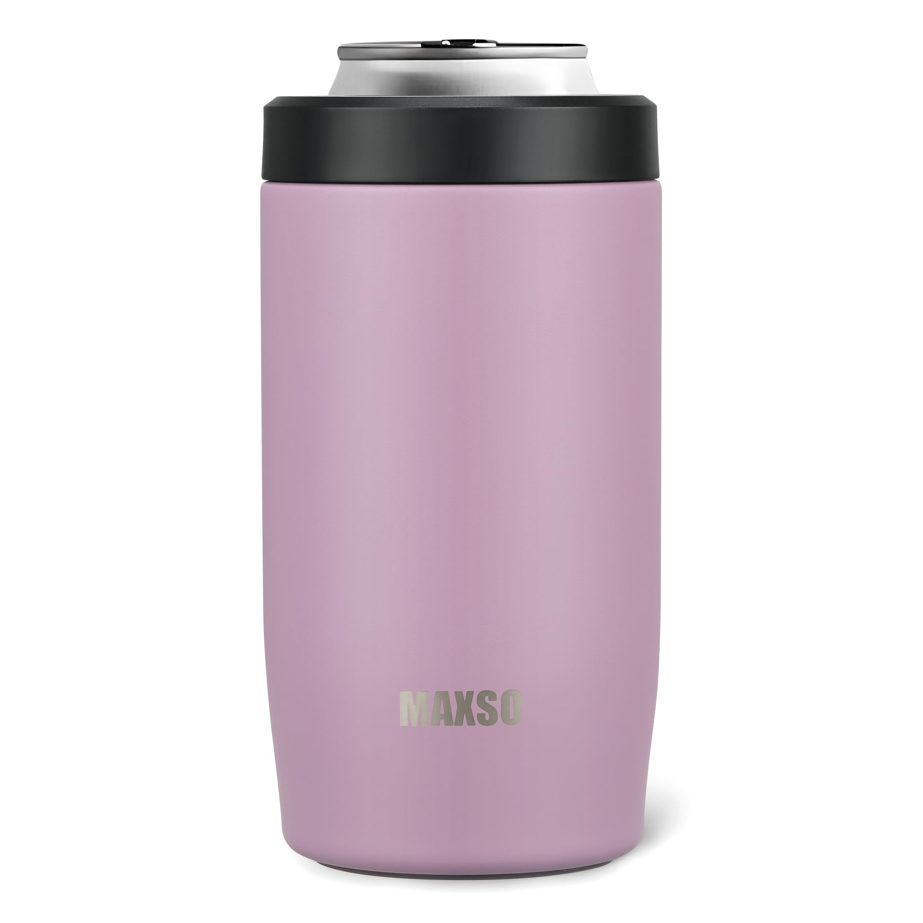 Itslife 4-in-1 purple can cooler keeps 12oz cans icy for party moments.
