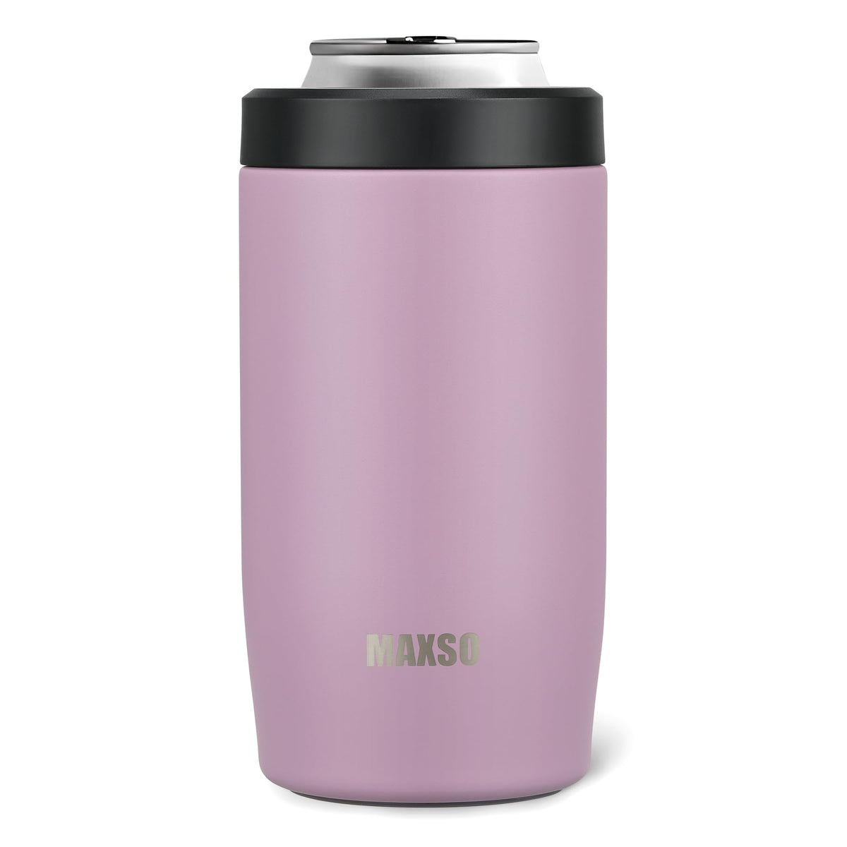 Itslife 4-in-1 purple can cooler keeps 12oz cans icy for party moments.