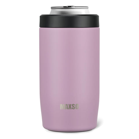 Itslife 4-in-1 purple can cooler keeps 12oz cans icy for party moments.