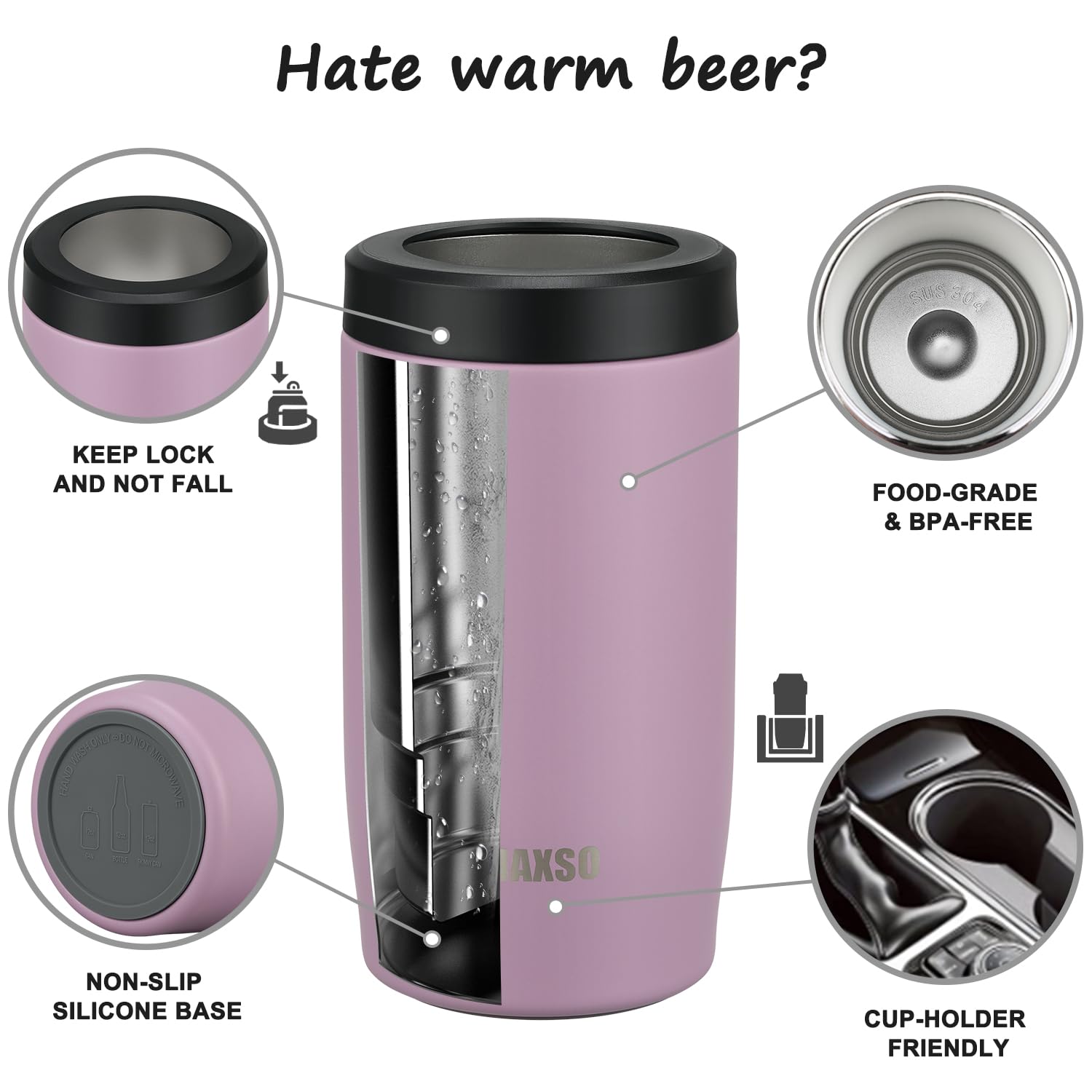 Itslife easy-lid with secure lock for quick, spill-free use.
