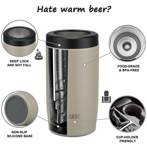 Itslife easy-to-use lid secures your drink quickly on the go.