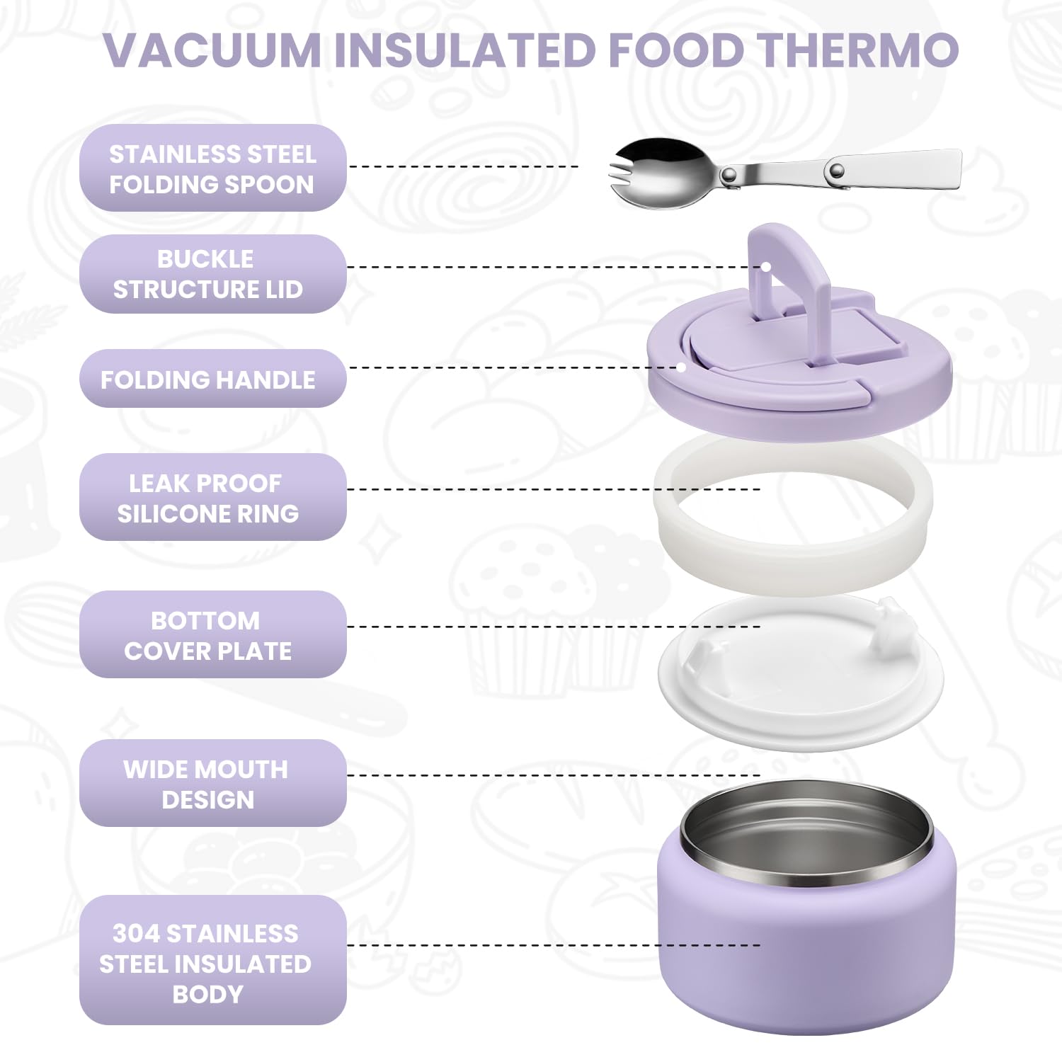 Itslife Kids Thermo leak-proof design prevents spills in bags