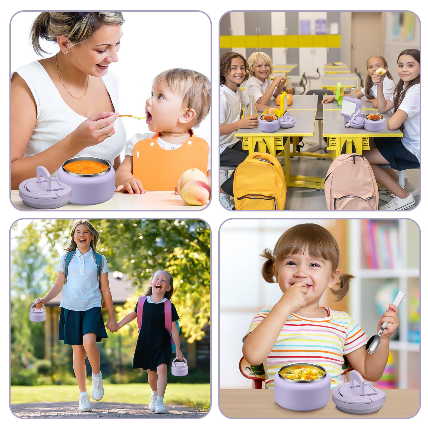 Itslife Kids Thermo purple design adds kid-friendly appeal