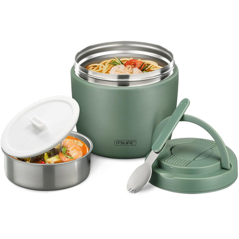Itslife Soup Thermo 32oz insulated jar keeps soup hot on the go.