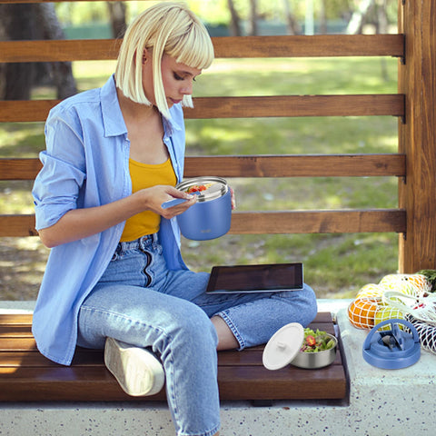 Itslife Soup Thermo blue silicone-pad-bottom protects surfaces