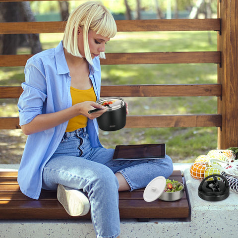 Itslife Soup Thermo bottom silicone pad keeps the jar stable.