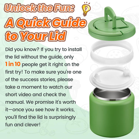 Itslife Soup Thermo carrying handle supports kid-friendly transport.