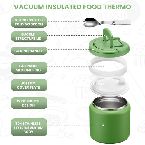 Itslife Soup Thermo leak-proof closure prevents spills in backpacks.